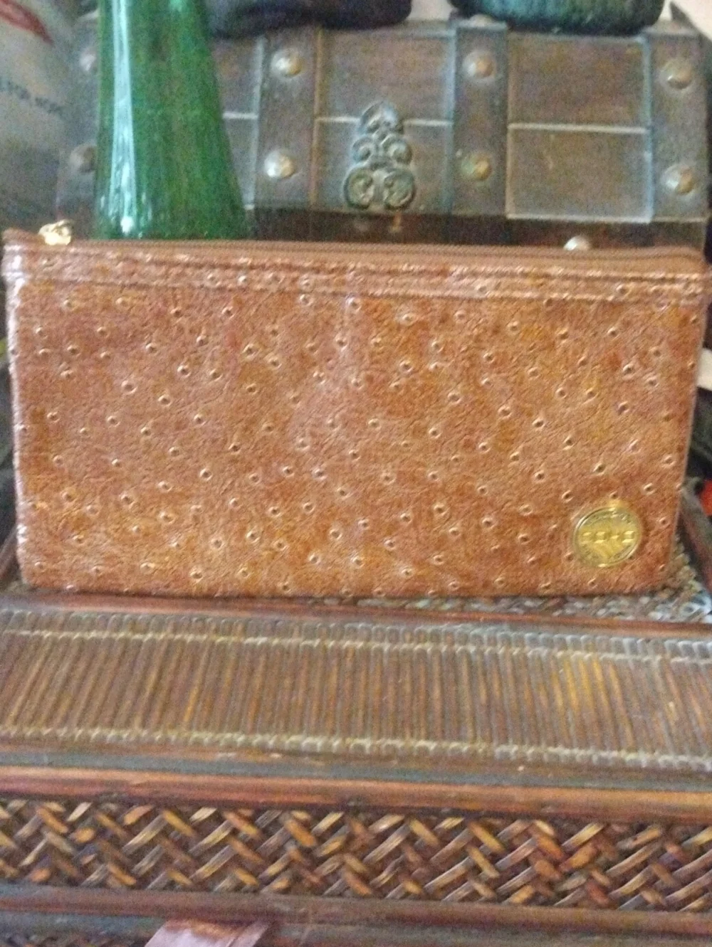 Soho Brown Textured Satchel